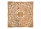 Wandbild 3D Blumen Dekor aus Mango Holz Braun (B/H/T) 50x50x2cm