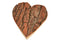Herz Holz Rinde aus Holz Natur (B/H/T) 15x16x4cm