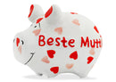 Spardose KCG Kleinschwein, Beste Mutti, aus Keramik, Art. 101555 (B/H/T) 12,5x9x9cm
