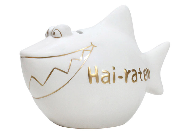 Spardose KCG Hai, Hai-raten, aus Keramik, Art. 101360 (B/H/T) 13x11x7,5 cm