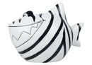 Spardose KCG Hai, Zebra-Hai, aus Keramik, Art. 101466 (B/H/T) 13x11x7,5 cm