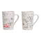 Becher Nikolaus, Schneemann aus Porzellan Weiﬂ 2-fach, (B/H/T) 12x13x8cm 425ml