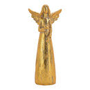 Engel aus Poly Gold (B/H/T) 10x24x7cm