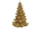 Tannenbaum aus Poly Gold (B/H/T) 14x21x14cm