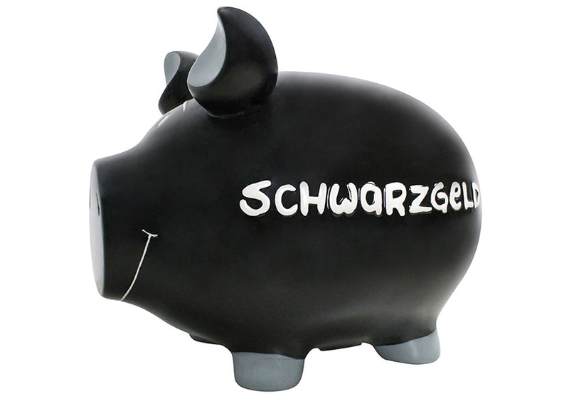 Spardose KCG Monster-Schwein Schwarzgeld, aus Keramik, Art. 100005 (B/H/T) 30x25x25 cm