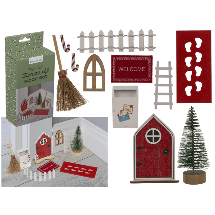 Weihnachtselfen Tür-Set,