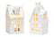 Windlicht Haus aus Porzellan, Weiß, 2er-Set, (B/H/T) 7x14x5 cm