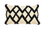 Kissen aus Textil beige, schwarz (B/H/T) 50x30x10cm