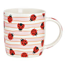 Becher Marienk‰fer Dekor aus Porzellan bunt (B/H/T) 12x9x9cm 350ml