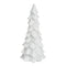 Tannenbaum mit Glitter aus Poly weiß (B/H/T) 8x20x8cm