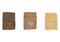 Beutel Herz Dekor aus Textil, hellbraun, braun, beige 3-fach, (B/H/T) 15x20x1cm