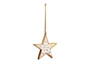 Hänger Stern, Sternstunden aus Mangoholz natur, weiß (B/H/T) 15x15x2cm