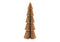 Aufsteller Tannenbaum Honeycomb mit Glitter aus  Papier/Pappe brown (B/H/T) 10x30x10cm