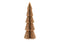 Aufsteller Tannenbaum Honeycomb mit Glitter aus Papier/Pappe brown (B/H/T) 14x40x14cm