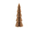 Aufsteller Tannenbaum Honeycomb mit Glitter aus Papier/Pappe beige (B/H/T) 20x60x20cm