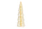 Aufsteller Tannenbaum Honeycomb mit Glitter aus Papier/Pappe weiß (B/H/T) 14x40x14cm