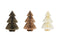 Aufsteller Tannenbaum Honeycomb aus Papier/Pappe weiß, beige, sand grün 3-fach, (B/H/T) 20x30x20cm