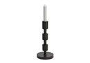 Kerzenhalter aus Metall schwarz (B/H/T) 11x25x11cm