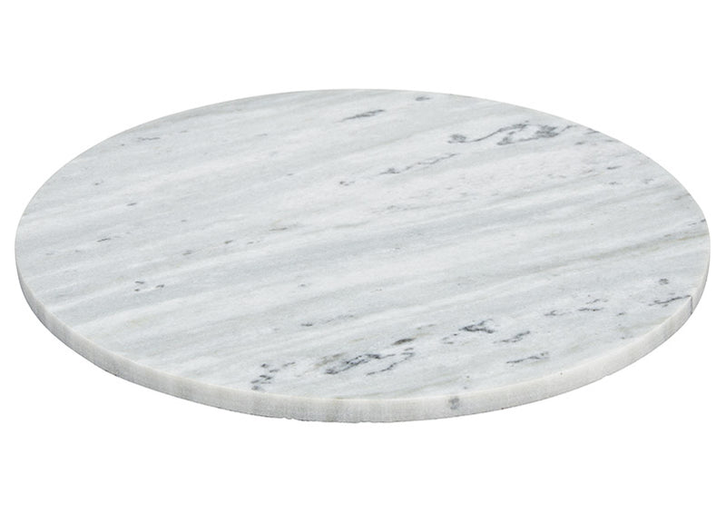 Schneidebrett aus Marmor aus Steingut grau (B/H/T) 30x1x30cm Ø30cm