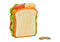 Spardose Sandwich aus Keramik bunt (B/H/T) 12x15x6cm
