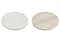 Sevierplatte aus Marmor beige, weiß 2-fach, (H) 1,5cm Ø30cm