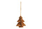 Weihnachtshänger Baum aus Kraftpapier aus Papier/Pappe braun (B/H/T) 8x10x8cm