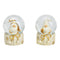 Schneekugel Wichtel aus Poly gold 2-fach, (B/H/T) 4x6x4cm