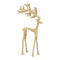 Hirsch aus Metall beige (B/H/T) 17x31x6cm