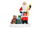 Miniatur Geschenke bringender Weihnachtsmann aus Poly bunt (B/H/T) 6x8x4cm