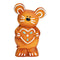 Lebkuchenfigur Maus aus Ton braun (B/H/T) 11x17x4cm