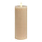Kerze LED beige, Flackerlicht, exklusive 2xAAA aus Wachs (B/H/T) 7x18x7cm