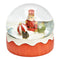 Schneekugel Nussknacker aus Poly/Glas rot (B/H/T) 11x10x11cm