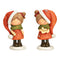 Winterkind aus Poly rot 2-fach, (B/H/T) 6x11x5cm