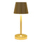 LED Tischleuchte Warmweiß Dimmbare LED inkl. USB Kabel, aus Kunststoff gold (B/H/T) 10x26x10cm nur für Innenräume