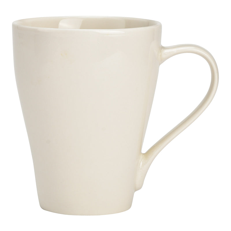 Becher aus Porzellan weiﬂ (B/H/T) 13x11x9cm 370ml