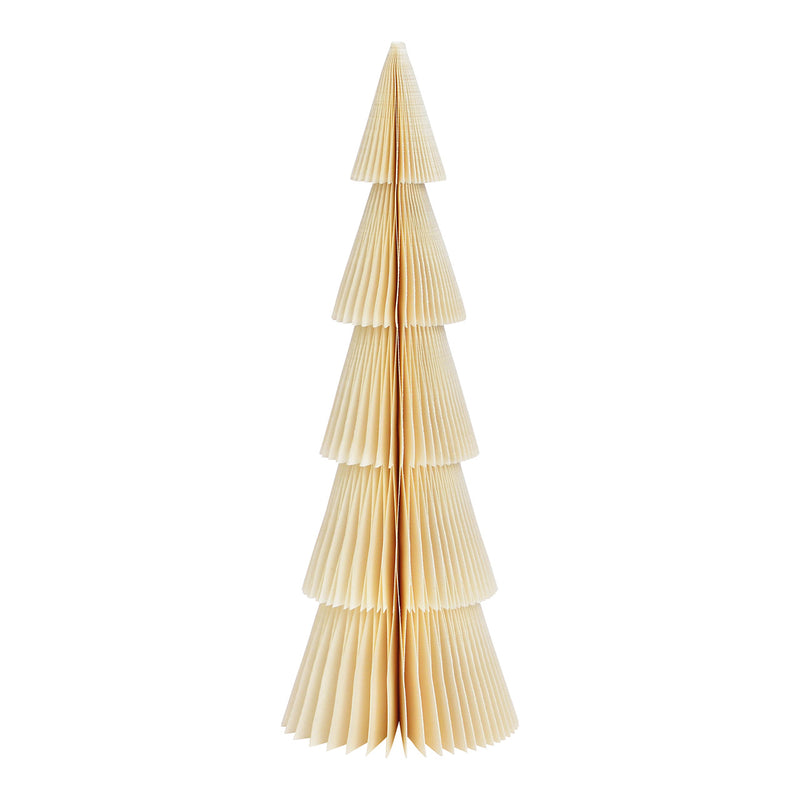Aufsteller Tannenbaum Honeycomb aus Papier/Pappe weiß (B/H/T) 10x30x10cm