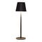 LED Tischleuchte, Outdoor/Indoor, Warmweiß Dimmbare Touch on/off inkl. 80cm USB Kabel, aus Metall mattschwarz (B/H/T) 9x27x9cm