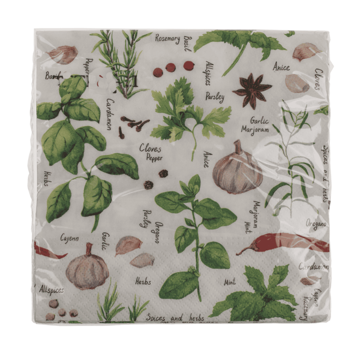 Papier-Servietten, Herbs & Spices,