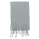 Flauschiger Schal mit Fransen,