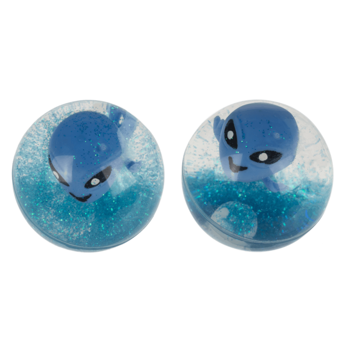 Blinkender Springball, Alien, 6,5 cm,