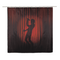 Duschvorhang, Singer Silhouette, 180 x 180 cm,