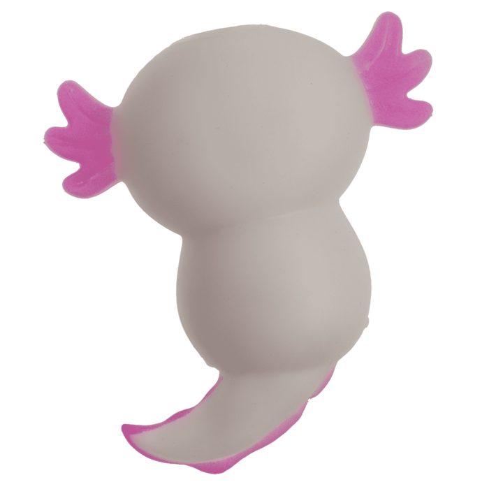 Stretch-Axolotl mit Quarzsandfüllung, 9,5 x 8 cm.