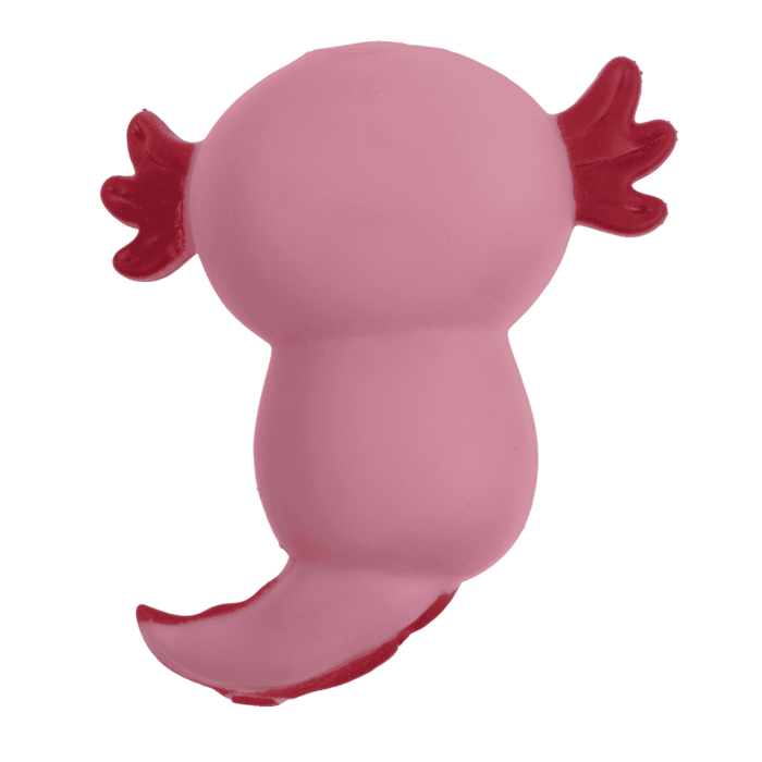 Stretch-Axolotl mit Quarzsandfüllung, 9,5 x 8 cm.