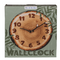 Glas Wanduhr, Baumscheibe, 27 x 30 x 4 cm,