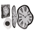 Glas Wanduhr, Melting Time, 22 x 33 x 4 cm,