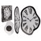 Glas Wanduhr, Melting Time, 22 x 33 x 4 cm,