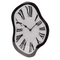 Glas Wanduhr, Melting Time, 22 x 33 x 4 cm,