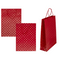 Rote Papier-Geschenktüte, Shiny Hearts,