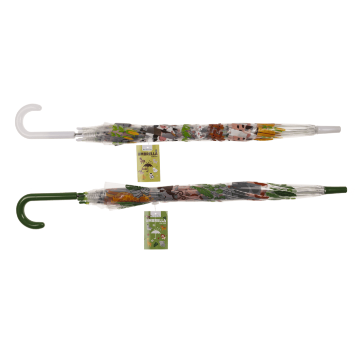 Transparenter Kinder-Regenschirm, D: 72cm,