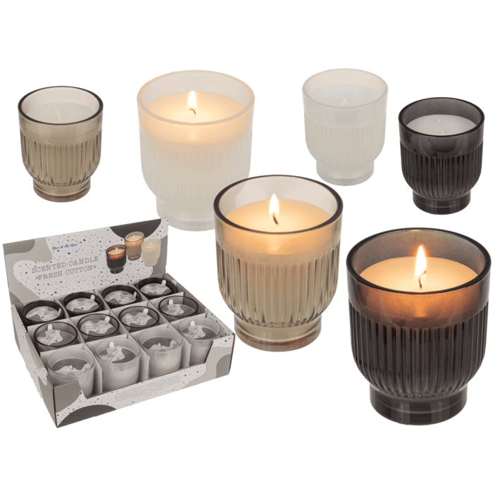 Duftkerze im Glas, Fresh cotton,